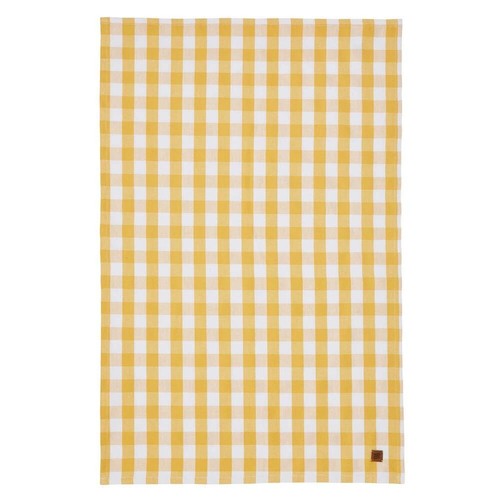 Geschirrtuch gingham yellow - geschirrtuch,,